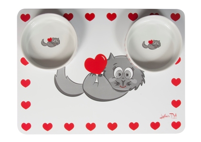 Lulu's Cat Porselen Mama Kabı Seti resmi