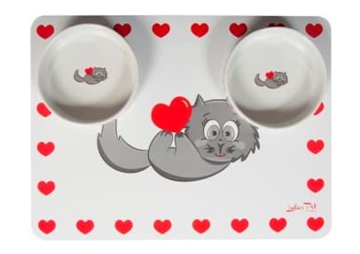 Lulu's Cat Porselen Mama Kabı Seti resmi